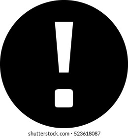 Exclamation mark icon.Vector illustration.