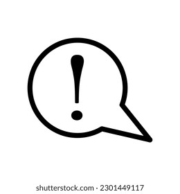 Exclamation mark icon,vector illustration. vector exclamation mark icon illustration isolated on White background.eps