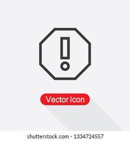 Exclamation Mark Icon,Warning Icon, Attention Icon Vector Illustration Eps10