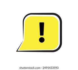 signo de exclamación con información