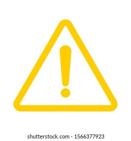 Exclamation mark isolated. Color vector Attention caution sign. Flat warning symbol.