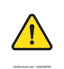 Exclamation mark isolated. Color vector Attention caution sign. Flat warning symbol.