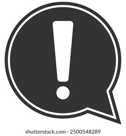 Exclamation mark isolated on white background