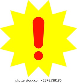 Exclamation Mark Isolated Vector Icon