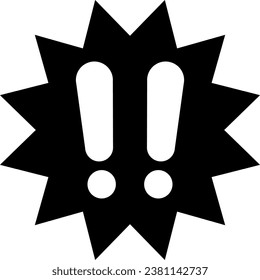 Exclamation Mark Isolated Vector Icon