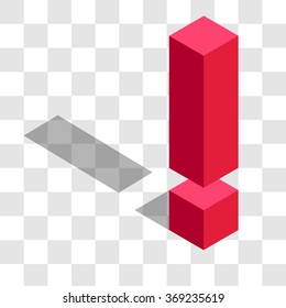 the exclamation mark in the isometric