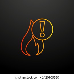 exclamation mark nolan icon. Elements of automation set. Simple icon for websites, web design, mobile app, info graphics