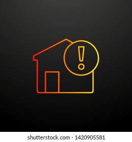 exclamation mark nolan icon. Elements of automation set. Simple icon for websites, web design, mobile app, info graphics