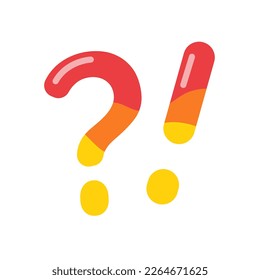 signo de exclamación en el concepto de sorpresa del cuadro de texto de comillas