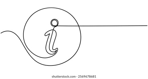 Exclamation mark in one continuous line drawing vector illustration. Pro vector, Exclamation mark, one line continuous drawing. Simple minimalism design style, linear background with exclamation sign.