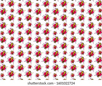 exclamation mark pattern, vector illustration for background