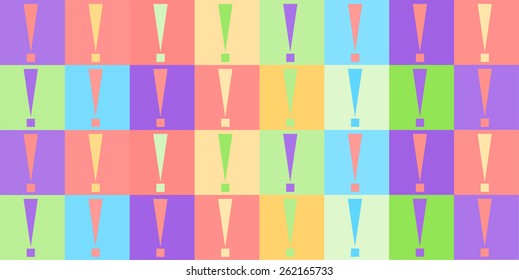 Exclamation Mark  Exclamation Point Pattern Vector