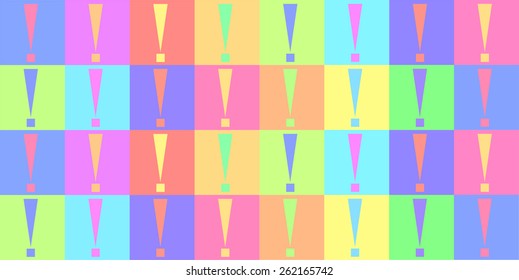 Exclamation Mark  Exclamation Point Pattern Vector