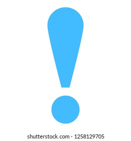 Exclamation mark exclamation point sign or warning and attention icon in flat style. This design graphic element is saved as a vector illustration in the EPS file format