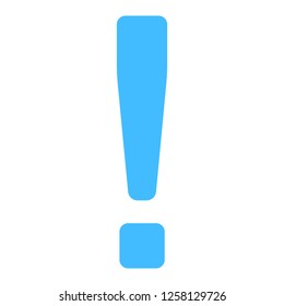 Exclamation mark exclamation point sign or warning and attention icon in flat style. This design graphic element is saved as a vector illustration in the EPS file format