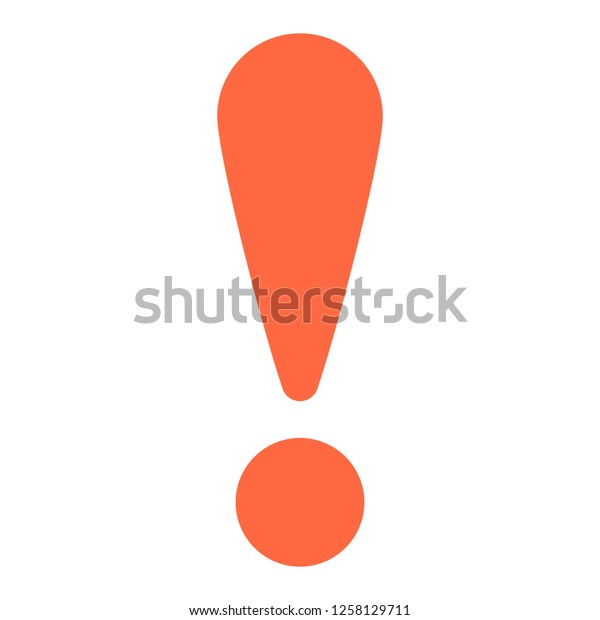 Exclamation mark\
exclamation point sign or warning and attention icon in flat style.\
This design graphic element is saved as a vector illustration in\
the EPS file\
format