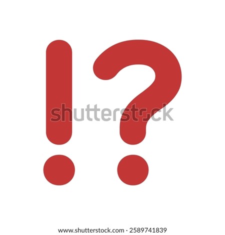 exclamation mark, red exclamation mark and question mark green screen