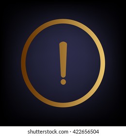 Exclamation mark sign