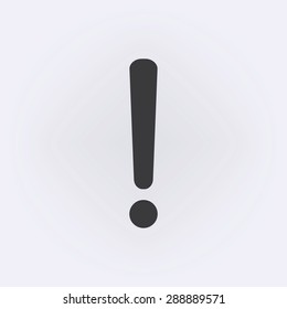 Exclamation mark sign icon
