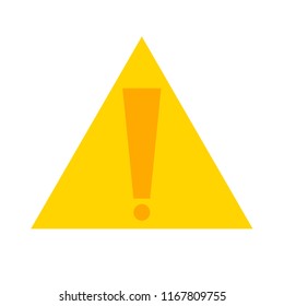 Exclamation mark sign icon. Attention symbol. 