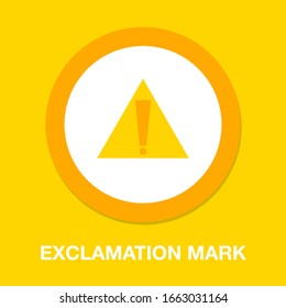 Exclamation Mark Sign Icon. Attention Symbol. 