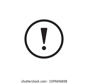 Exclamation Mark sign symbol. Attention, caution icon vector design