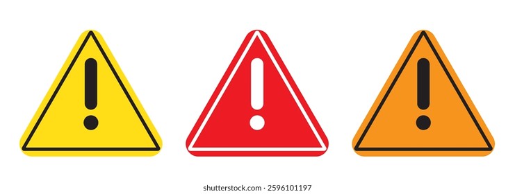 Exclamation mark sign warning attention