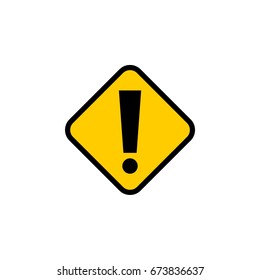 Exclamation Mark - Street Sign Template Illustration Design. Vector EPS 10.