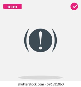 Exclamation mark symbol.