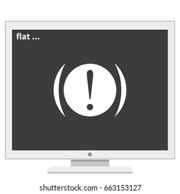 Exclamation mark symbol.