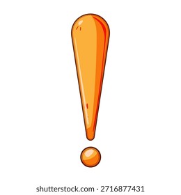 Símbolo de signo de exclamación que muestra un concepto de importancia, atención, error y noticias inesperadas, destacando una advertencia o información crucial para una comunicación efectiva
