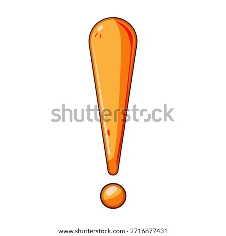 Exclamation mark symbol displaying a concept of importance, attention, error, and unexpected news, highlighting a warning or crucial information for effective communication