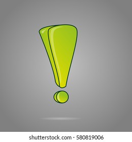 exclamation mark symbol or icon