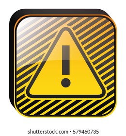 exclamation mark symbol icon, vector illustration design