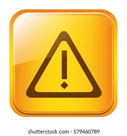 exclamation mark symbol icon, vector illustration design
