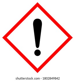 Exclamation Mark Symbol Sign, Vector Illustration, Isolate On White Background Label .EPS10