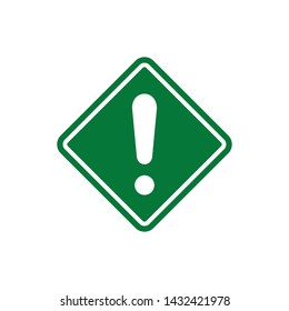 Exclamation mark symbol vector icon illustration