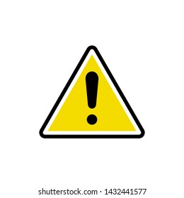 Exclamation mark symbol vector icon illustration