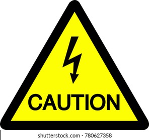 Exclamation mark symbol for warning hazard