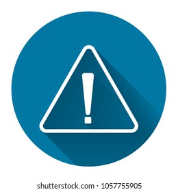 Exclamation mark symbol,Yellow Warning Dangerous icon on white background.vector illustration