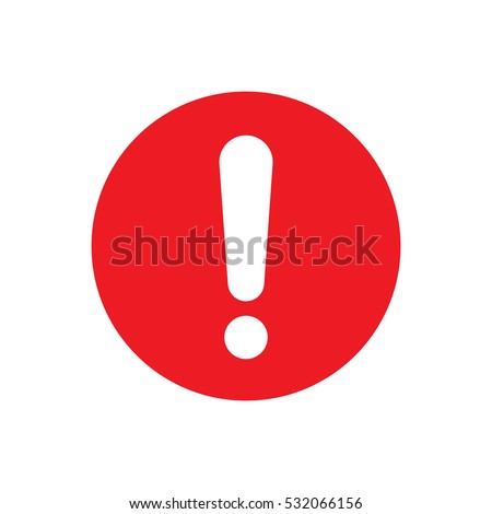 Exclamation mark vector icon