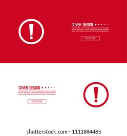 Exclamation mark vector icon. Attention sign.