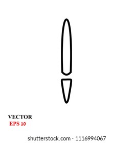 exclamation mark. vector illustration