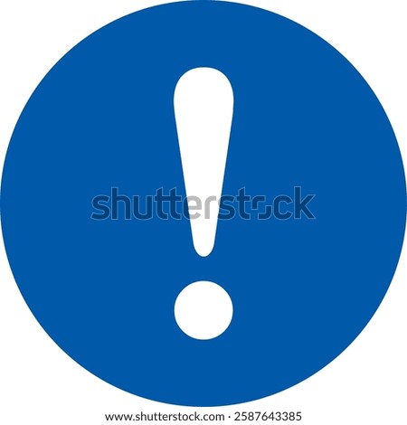 exclamation mark , warning or caution sign, attention is required to follow specific instructions or safety measure.