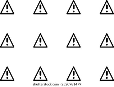 exclamation mark or warning error pattern background