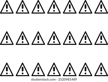exclamation mark or warning error pattern background