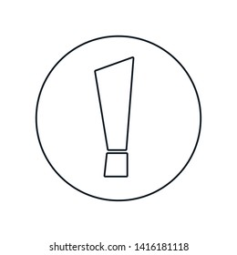 exclamation mark warning sign icon