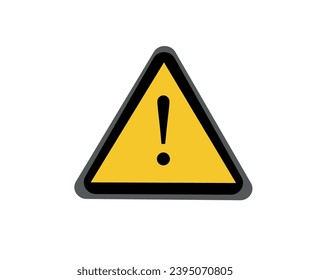 signo de exclamación, signo de aviso, rojo, negro, blanco, signo de tráfico