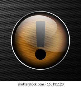 Exclamation mark web icon background.