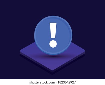 exclamation mark , web infographic and marketing element, vector 
